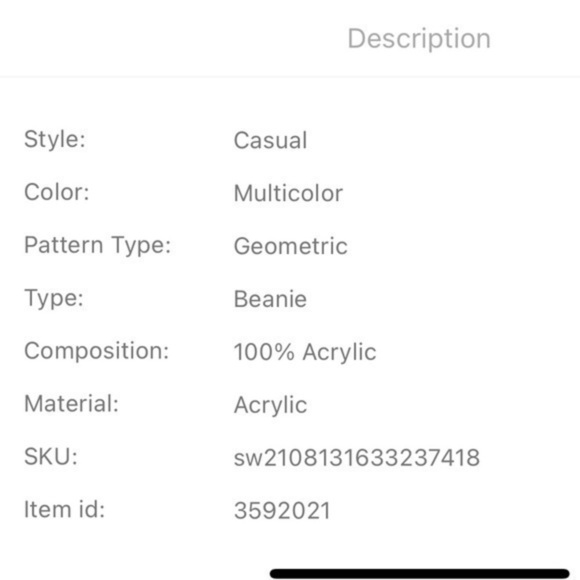 Letter Graphic Beanie Hat - Picture 6 of 6